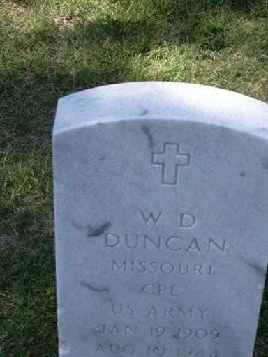 William D Duncan on Sysoon