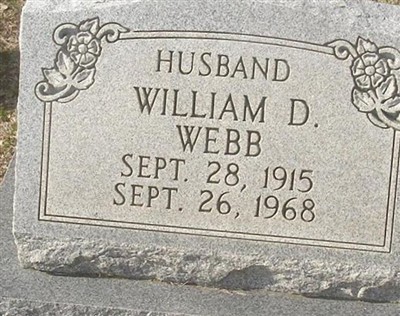 William Dothan Webb on Sysoon
