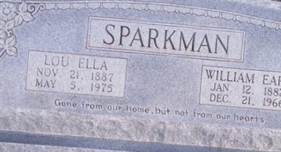 William Earl Sparkman on Sysoon