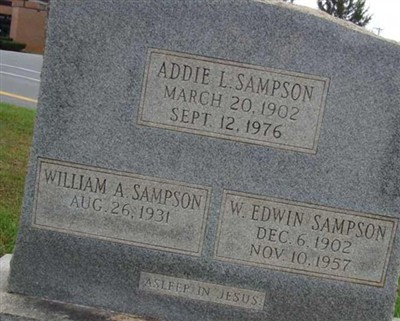 William Edwin Sampson on Sysoon