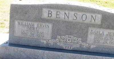 William Ervin "Mike" Benson on Sysoon