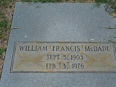 William Francis ''Pete'' McDade on Sysoon