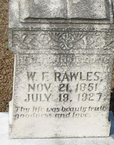 William Franklin Rawls on Sysoon