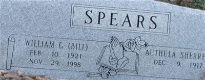 William Green "Bill" Spears on Sysoon