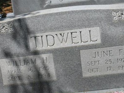 William H. Tidwell on Sysoon