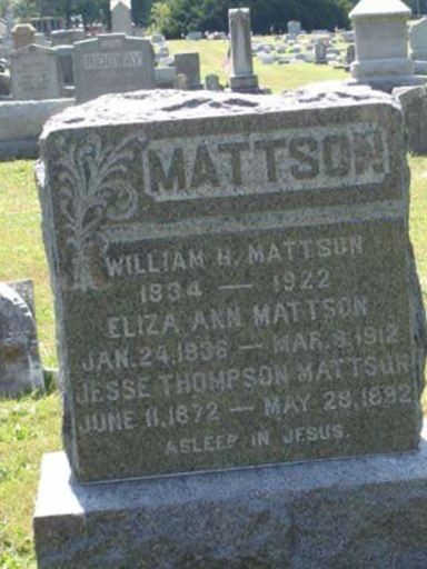 William Haines Mattson on Sysoon