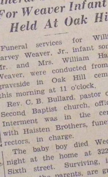 William Harvey Weaver, Jr on Sysoon