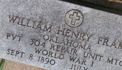 William Henry Frame on Sysoon