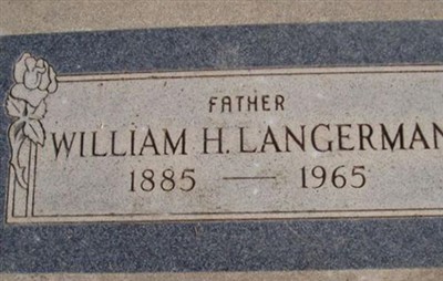 William Henry Langerman on Sysoon
