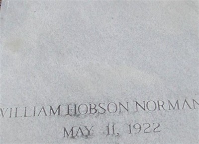 William Hobson Norman, Jr on Sysoon