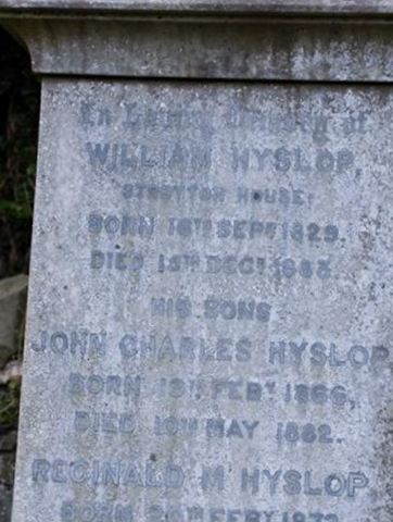 William Hyslop on Sysoon