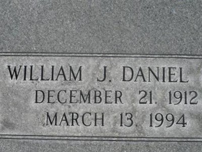William J. Daniel, Sr on Sysoon