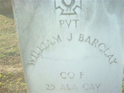 William James Barclay on Sysoon