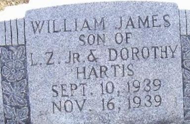 William James Hartis on Sysoon