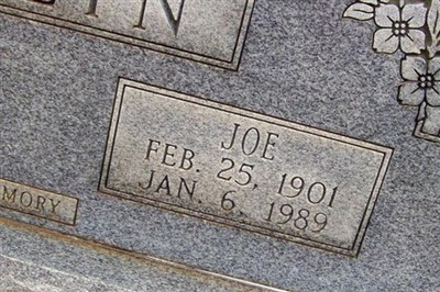 William Joseph 'Joe' Bolin on Sysoon