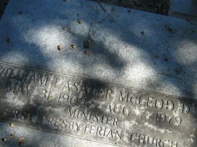 William Lasater McLeod, D.D. on Sysoon