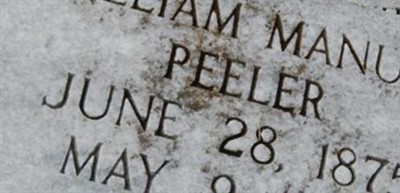 William Manuel Peeler on Sysoon