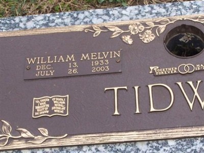 William Melvin Tidwell on Sysoon