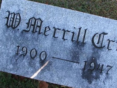 William Merrill Cruit on Sysoon