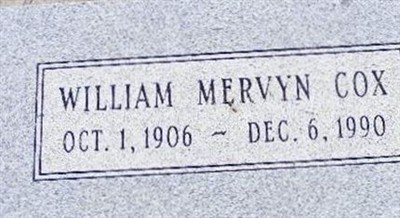 William Mervyn Cox on Sysoon