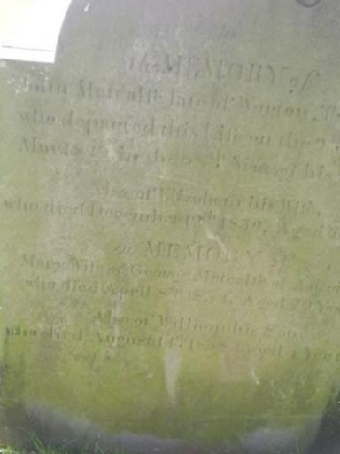 William Metcalfe on Sysoon