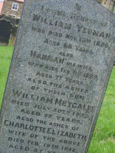 William Metcalfe on Sysoon