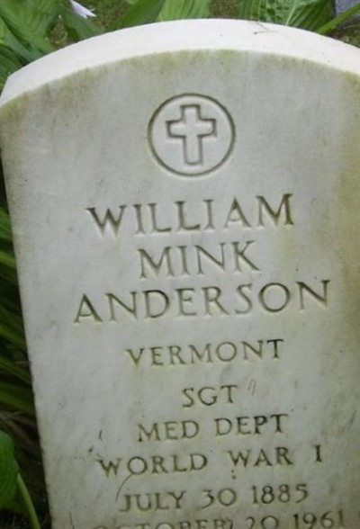 William Mink Anderson on Sysoon