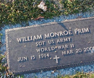 William Monroe Prim on Sysoon
