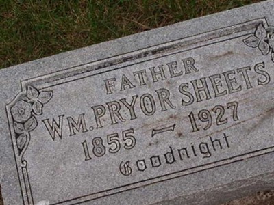 William Pryor Sheets, Find a grave on Sysoon William Pryor Sheets on Sysoon