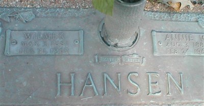 William R. Hansen on Sysoon