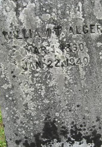 William T Alger on Sysoon