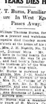 William Thomas Burns on Sysoon