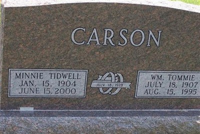 William Tommie Carson on Sysoon