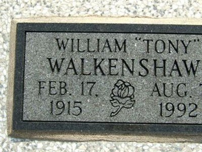 William "Tony" Walkenshaw on Sysoon