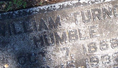 William Turner Humble on Sysoon