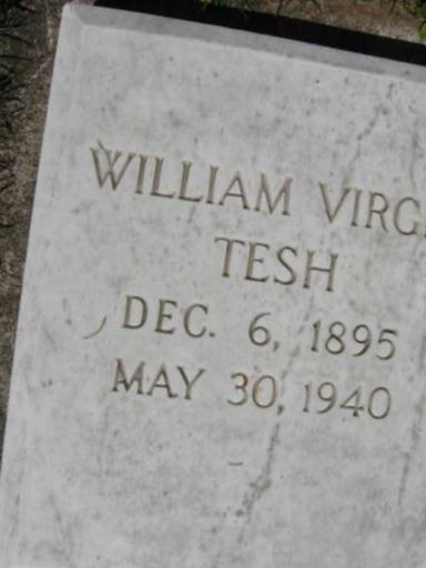 William Virgil Tesh on Sysoon