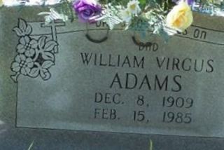 William Virgus Adams on Sysoon