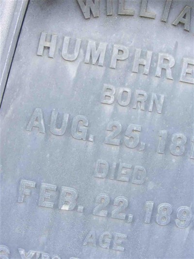 William "Wm" Humphreys on Sysoon