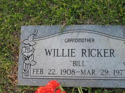 Willie ""Bill"" Ricker on Sysoon