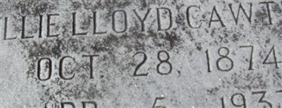 Willie E Lloyd Cawthon on Sysoon