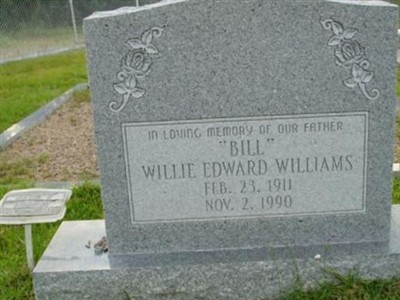 Willie Edward "Bill" Williams on Sysoon