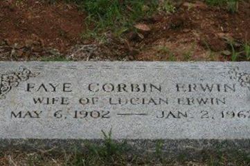 Willie Faye Corbin Erwin on Sysoon