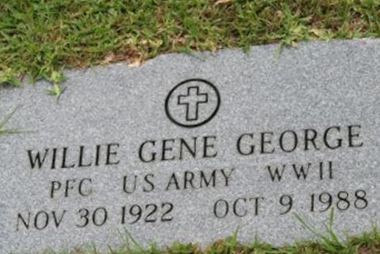 Willie Gene "Duck" George on Sysoon
