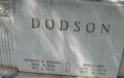 Willie Ida Dodson on Sysoon