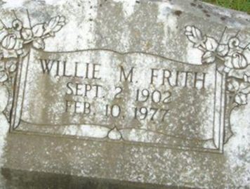 Willie Margaret Cloyd Frith on Sysoon