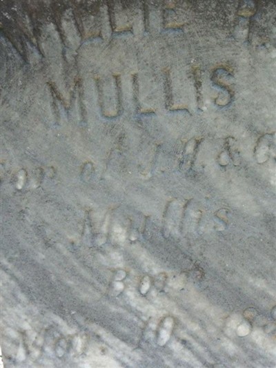 Willie R. Mullis, Find a grave on Sysoon Willie R. Mullis on Sysoon
