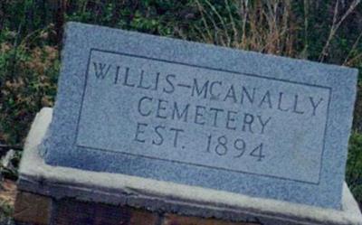 Willis-McAnally Cemetery on Sysoon