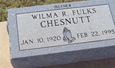 Willma R Fulks Chesnutt on Sysoon