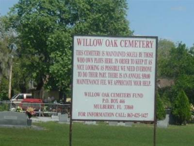 Willow Oak Cemetery on Sysoon