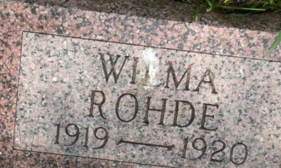 Wilma Rohde on Sysoon